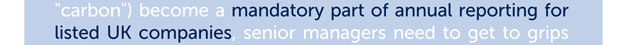 Mandatory Carbon Reporting