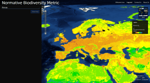 carte thermique de la biodiversité en europe